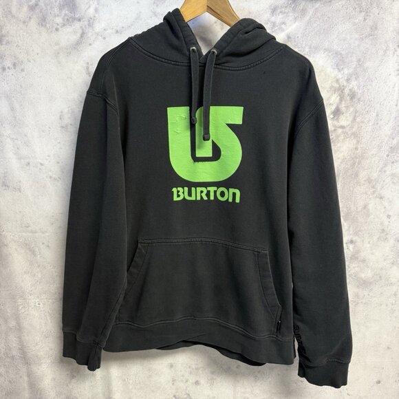 Burton Other - Burton Hoodie Sweatshirt Mens Large Black Snowboard Streetwear 24x25.5
